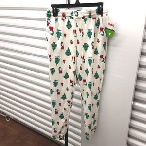 Peanuts Cream Joggers with Festive Print